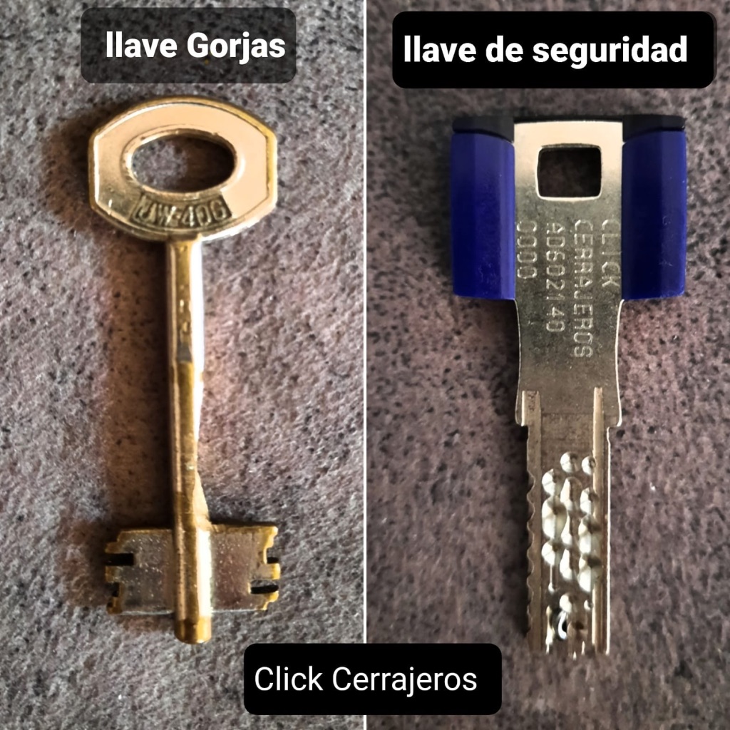 Llave de gorjas y llave seguridad
